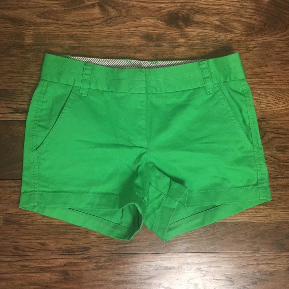 J. Crew Women’s Green Chino Shorts